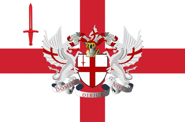 Прапор Лондона в Англії — стоковий вектор