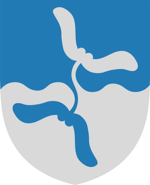 Coat of arms of Vejen in Southern Denmark Region — Stock Vector