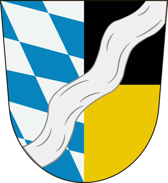 München címere ez a németországi kerület Bajorország tartományban — Stock Vector