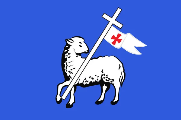 Bandeira de Grasse in Alpes-Maritimes é um departamento da França — Vetor de Stock