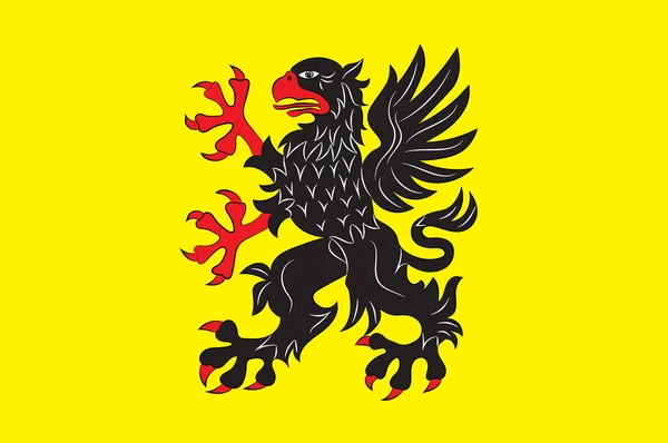 Södermanlands flagga är en historisk provins i Sverige — Stock vektor