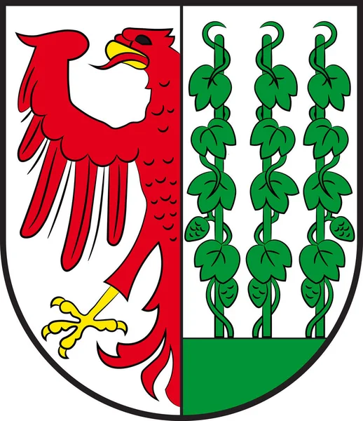 Coat of arms of Gardelegen in Altmarkkreis Salzwedel of Saxony-A — Stock Vector