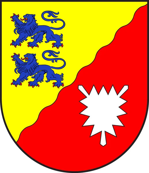 Escudo de armas de Rendsburg-Eckernfoerde en Schleswig-Holstein en — Archivo Imágenes Vectoriales