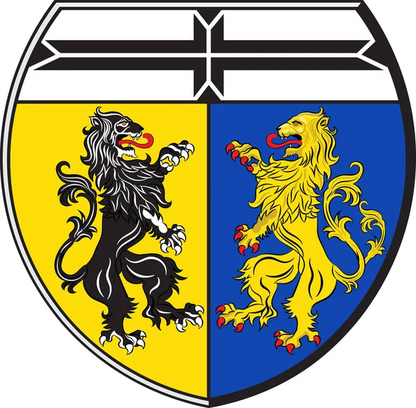 Герб Версена в Северном Рейне-Вестфалии, Германия — стоковый вектор