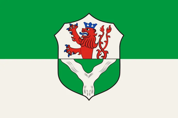 Flaga Lohmar w Nadrenii Północnej-Westfalii, Niemcy — Wektor stockowy