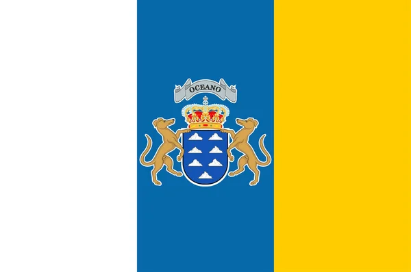 Bandera de Canarias — Archivo Imágenes Vectoriales