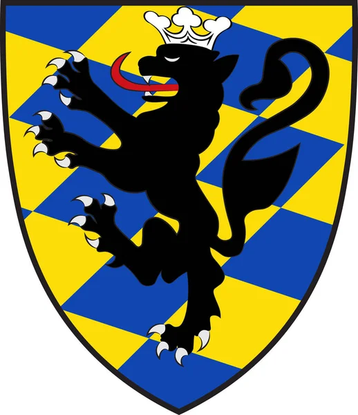 Beelen címere Észak-Rajna Vesztfália, Németország — Stock Vector