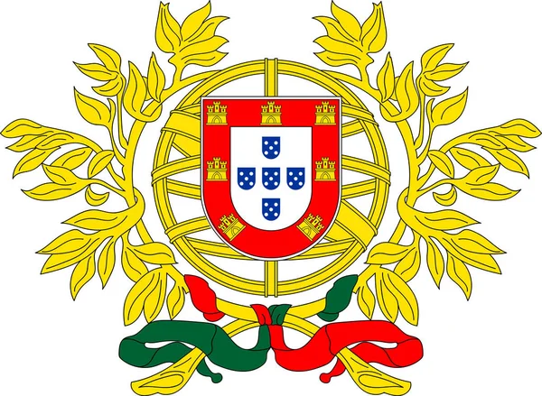 Escudo de armas de Portugal — Vector de stock