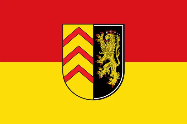 라인란트 팔츠의 수에드웨스트팔츠 국기, 독일 — 스톡 벡터