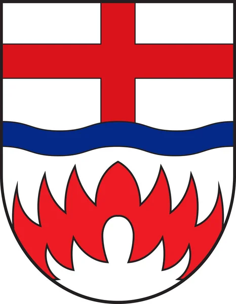 北ライン・ウェストファリアのパーダーボルンの紋章、ドイツ — ストックベクタ