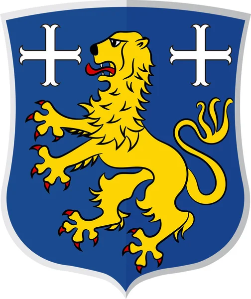 Escudo de armas de Frisia en Baja Sajonia, Alemania — Vector de stock
