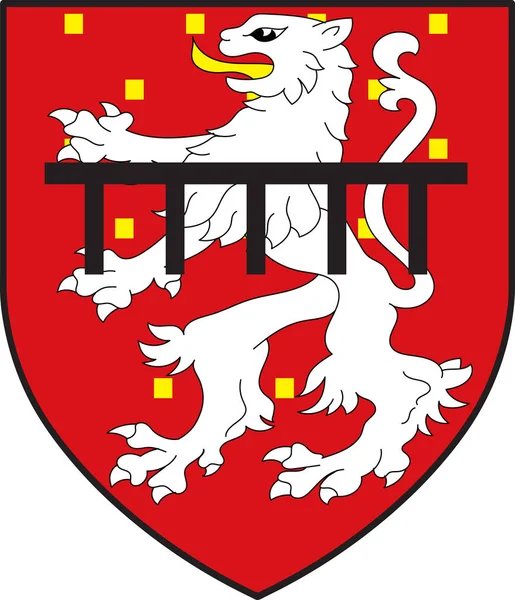 德国北莱茵-威斯特法伦州斯托尔贝格市军徽 — 图库矢量图片