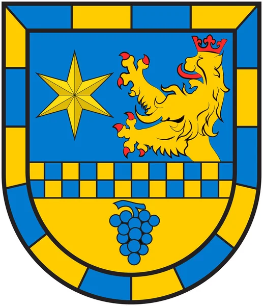 Sprendlingen-Gensingen címere, Mainz-Bingen, Rajna — Stock Vector