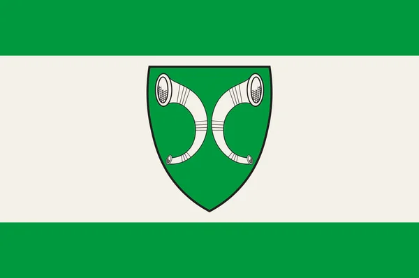 Bandiera di Gescher in Renania Settentrionale-Vestfalia, Germania — Vettoriale Stock