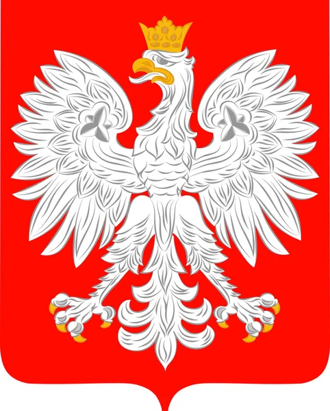 Escudo de Polonia — Vector de stock