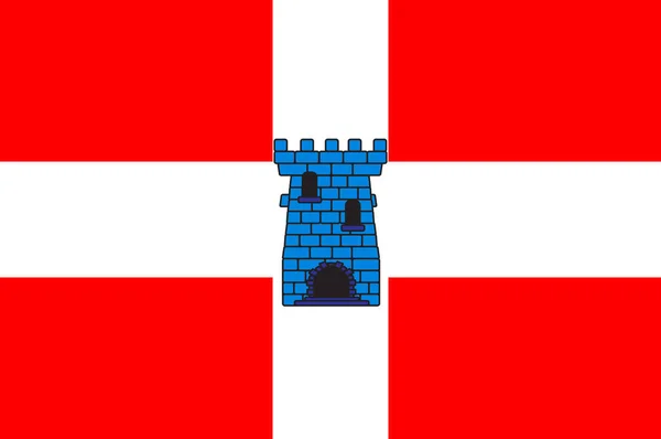 Флаг Валанса в Дроме Овернь-Рона-Альпы — стоковый вектор