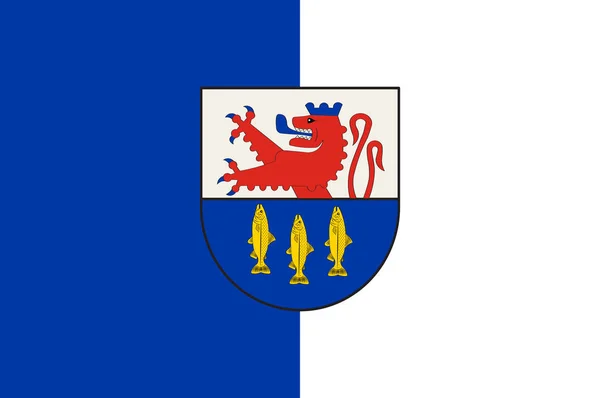 Neunkirchens flagga-Seelscheid i Nordrhein-Westfalen, Tysk — Stock vektor