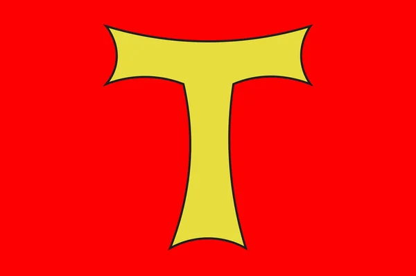 Toul vlajka v Meurthe-et-Moselle Grand Est je francouzská admi — Stockový vektor
