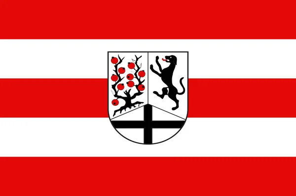 Delbrueck flagga i Nordrhein-Westfalen, Tyskland — Stock vektor