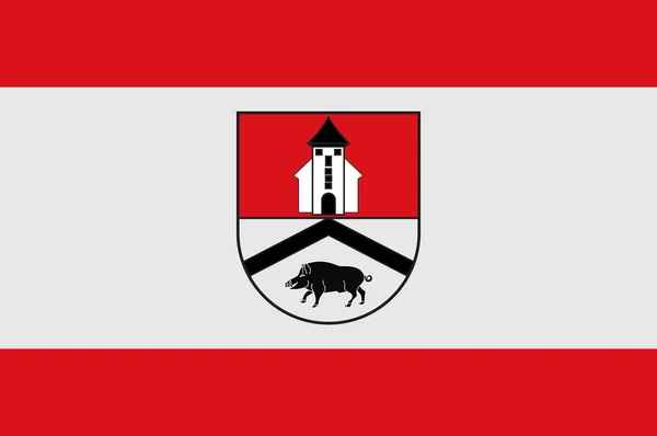 Everswinkels flagga i Nordrhein-Westfalen, Tyskland — Stock vektor