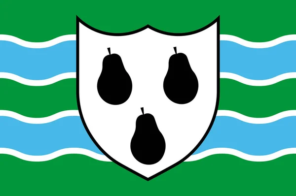 Bandiera del Worcestershire in Inghilterra — Vettoriale Stock