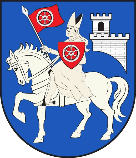 Escudo de Heilbad Heiligenstadt en Turingia en Alemania — Vector de stock