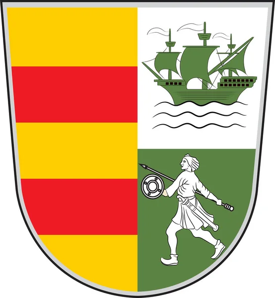 ドイツ、ローワーザクセン州のウェセルマーシュの紋章 — ストックベクタ