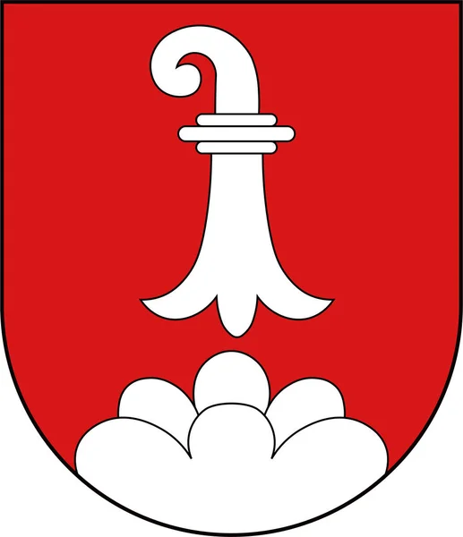 Wappen von Delemont in Republik und Kanton Jura in s — Stockvektor