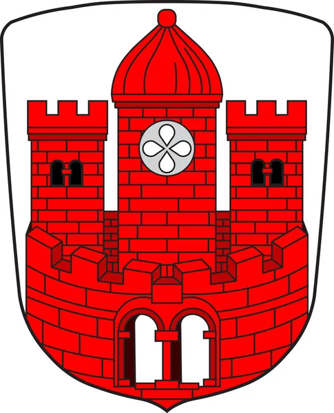 Borken címere Észak-Rajna-Vesztfália, Németország — Stock Vector