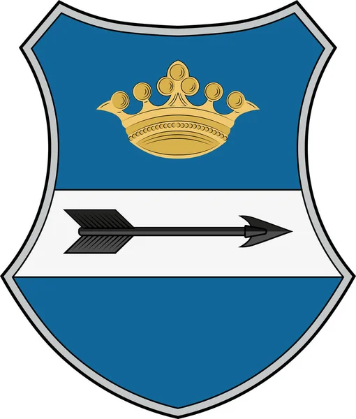 Escudo del Condado de Zala en Hungría — Vector de stock