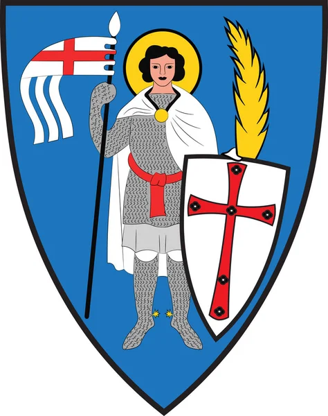 Státní znak Eisenachu v německém Durynsku — Stockový vektor