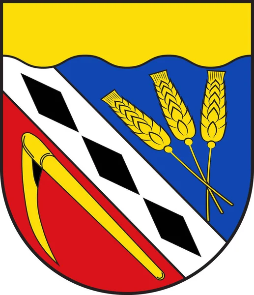 Wapen van Scheuerfeld in Rijnland-Palts — Stockvector