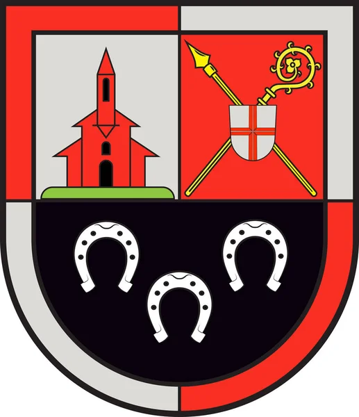 Wappen von eisenberg im rheinland-pfälzischen donnersbergkreis — Stockvektor