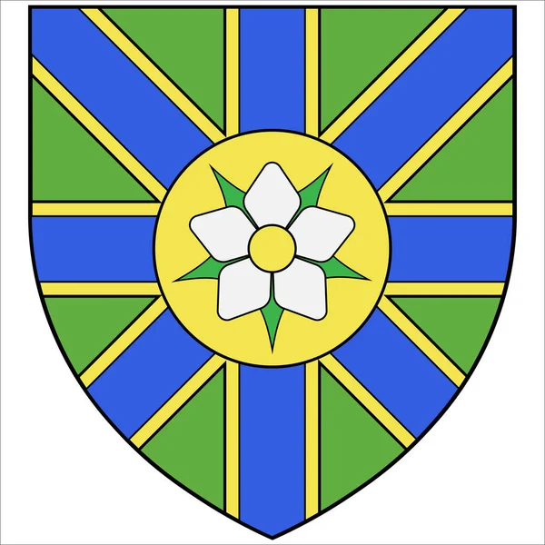 Escudo de armas de Abbotsford en Canadá — Archivo Imágenes Vectoriales