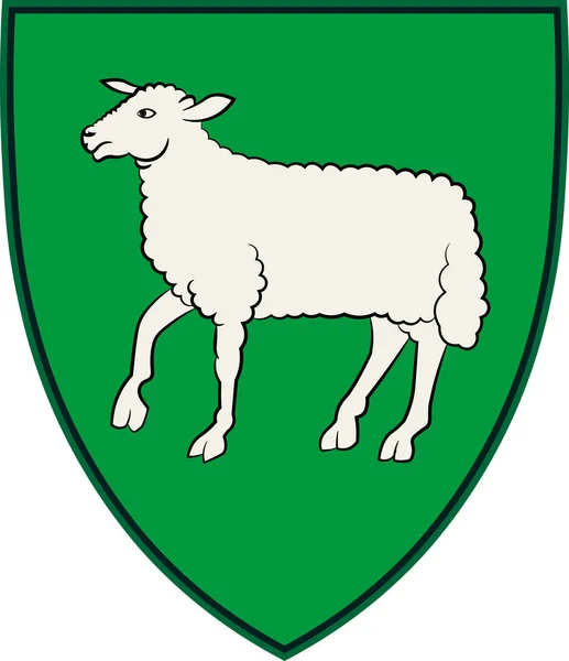 Escudo de Schoeppingen en Renania del Norte-Westfalia, Alemania — Vector de stock