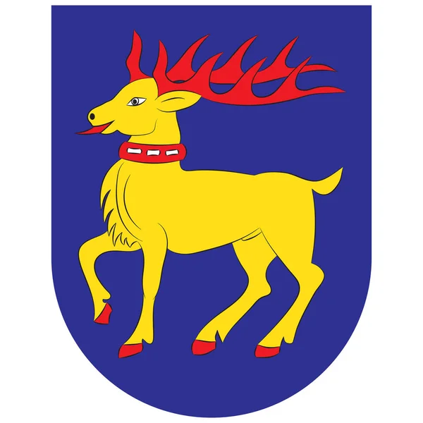 Oland címere a második legnagyobb svéd sziget — Stock Vector