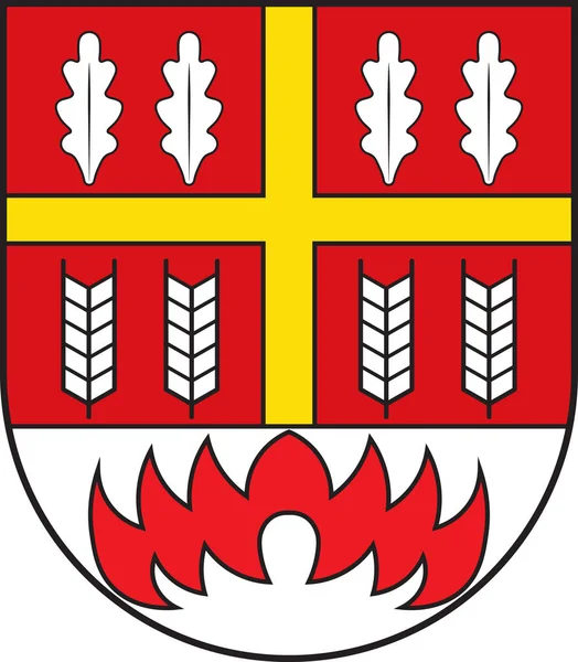 Escudo de Bad Wuennenberg en Renania del Norte-Westfalia, Germa — Vector de stock