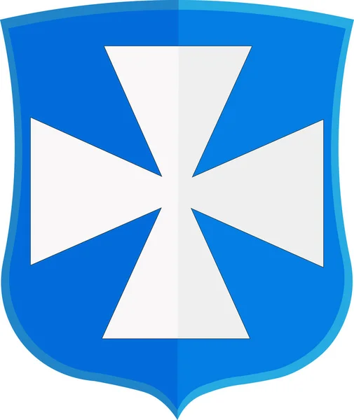 ジェシュフの紋章付き外衣はポーラの南東部で最大の都市 — ストックベクタ