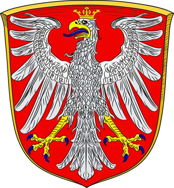 Герб Франкфурта на головній в Гессен, Німеччина — стоковий вектор