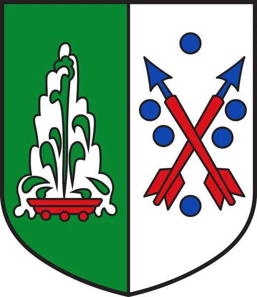 ラインラント・パラティネートのバート・ブライシグの紋章(ドイツ) — ストックベクタ