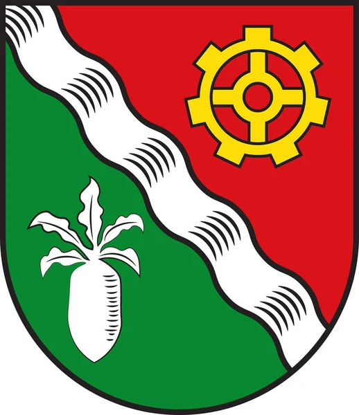 Escudo de Leopoldshoehe en Renania del Norte-Westfalia, Alemania — Vector de stock