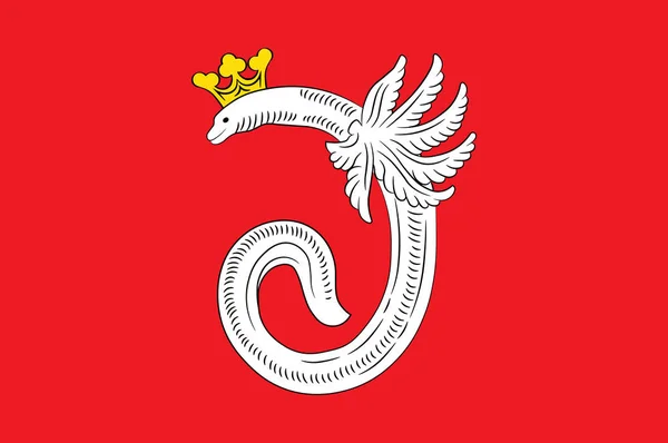 Ahlen zászlaja, Észak-Rajna – Vesztfália, Németország — Stock Vector