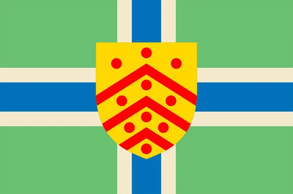 Az angliai Gloucester zászlaja — Stock Vector