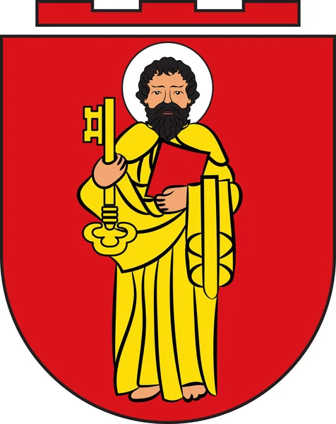 Wappen von Trier in Rheinland-Pfalz, Deutschland — Stockvektor