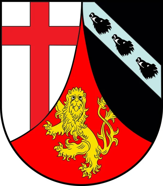 Wappen von Kirchen in Rheinland-Pfalz — Stockvektor