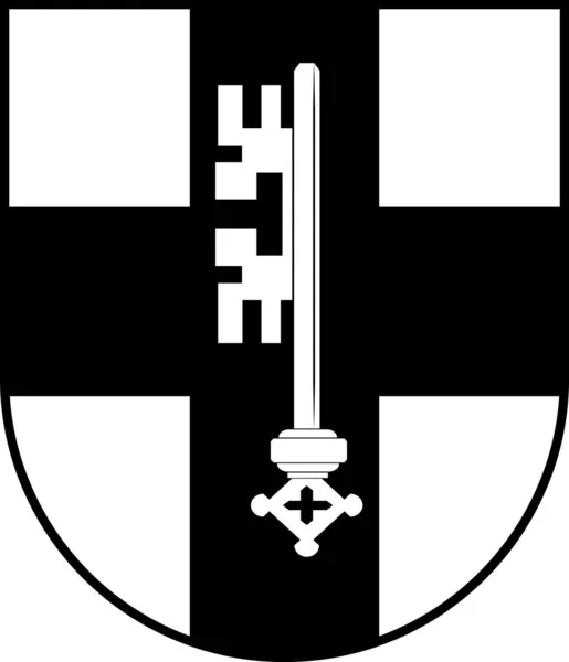 Escudo de Werl en Renania del Norte-Westfalia, Alemania — Vector de stock