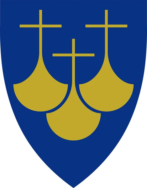 Escudo de armas de More og Romsdal en Noruega — Archivo Imágenes Vectoriales