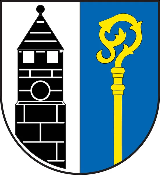 Escudo de Pulheim en Renania del Norte-Westfalia, Alemania — Vector de stock