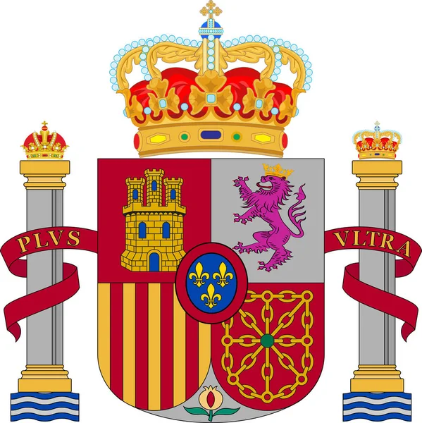 Spanisches Wappen — Stockvektor