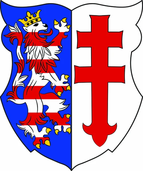 Coat of arms of Bad Hersfeld in Hesse, Germany — Stock Vector